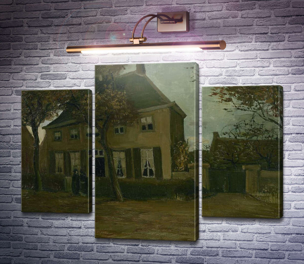 Модульна картина Будинок парафіяльного священика в Нюенене (The Parsonage at Nuenen), 1885 (Модуль №10) Вінсент Ван Гог Модульна картина Будинок парафіяльного священика в Нюенене (The Parsonage at Nuenen), 1885 (Модуль №10) Вінсент Ван Гог