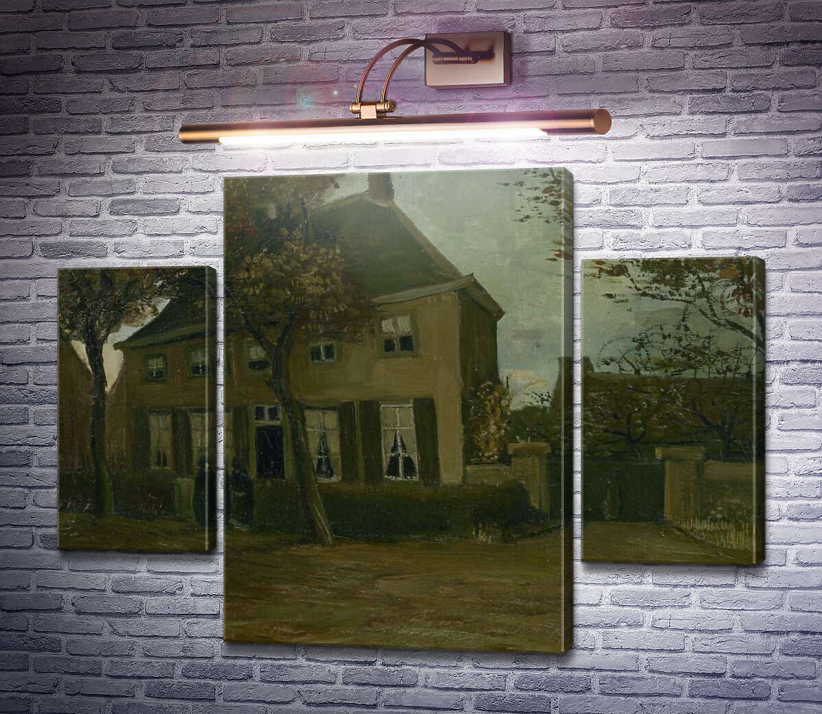 Модульна картина Будинок парафіяльного священика в Нюенене (The Parsonage at Nuenen), 1885 (Модуль №5) Вінсент Ван Гог Модульна картина Будинок парафіяльного священика в Нюенене (The Parsonage at Nuenen), 1885 (Модуль №5) Вінсент Ван Гог