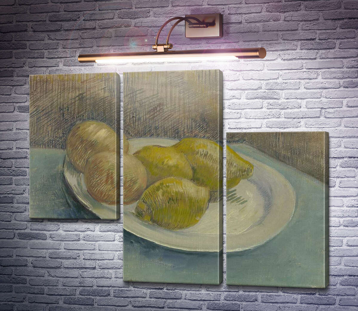 Модульна картина Натюрморт з лимонами на тарілці (Still Life with Lemons on a Plate), 1887 (Модуль №13) Вінсент Ван Гог