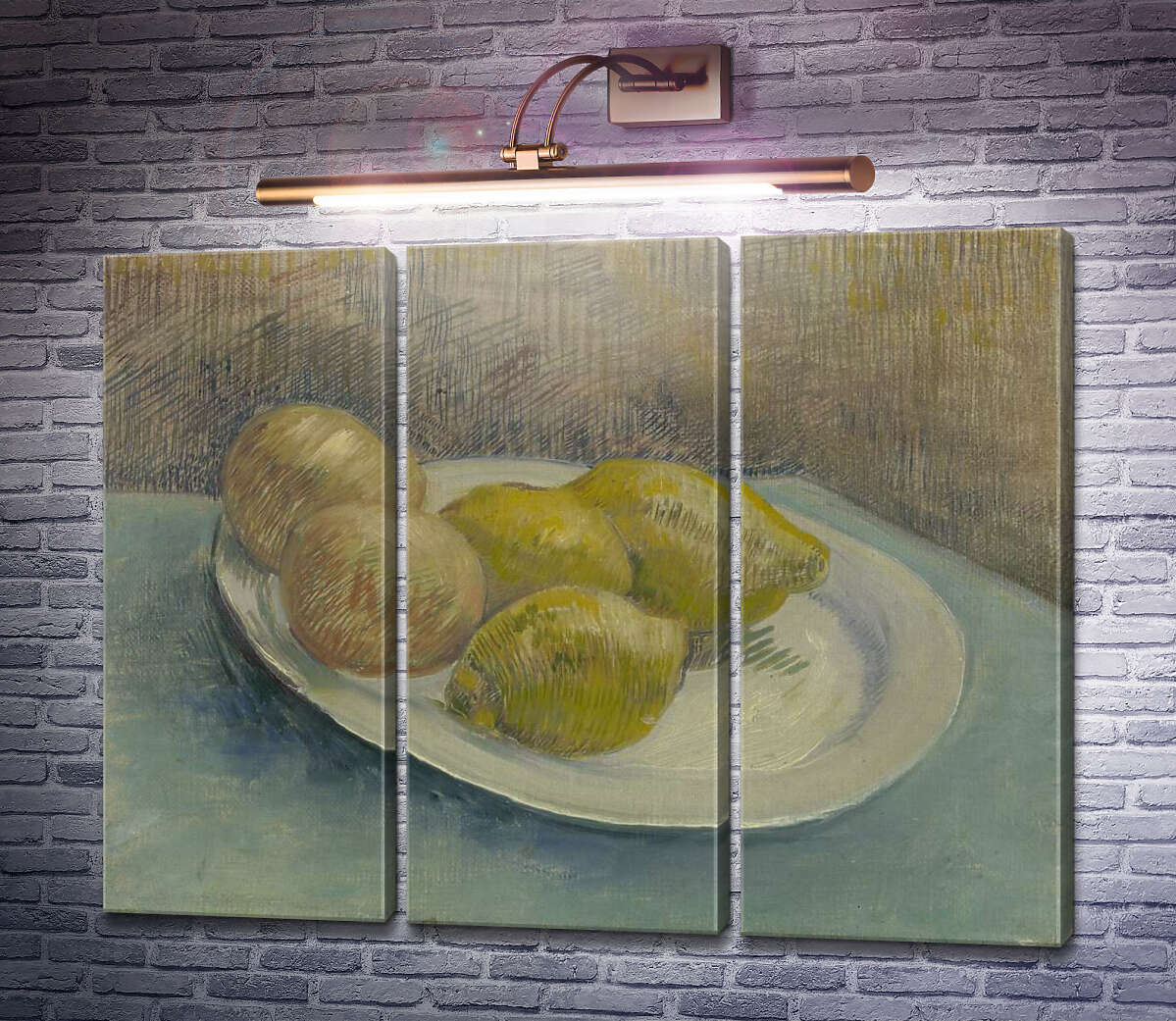 Модульна картина Натюрморт з лимонами на тарілці (Still Life with Lemons on a Plate), 1887 (Модуль №2) Вінсент Ван Гог