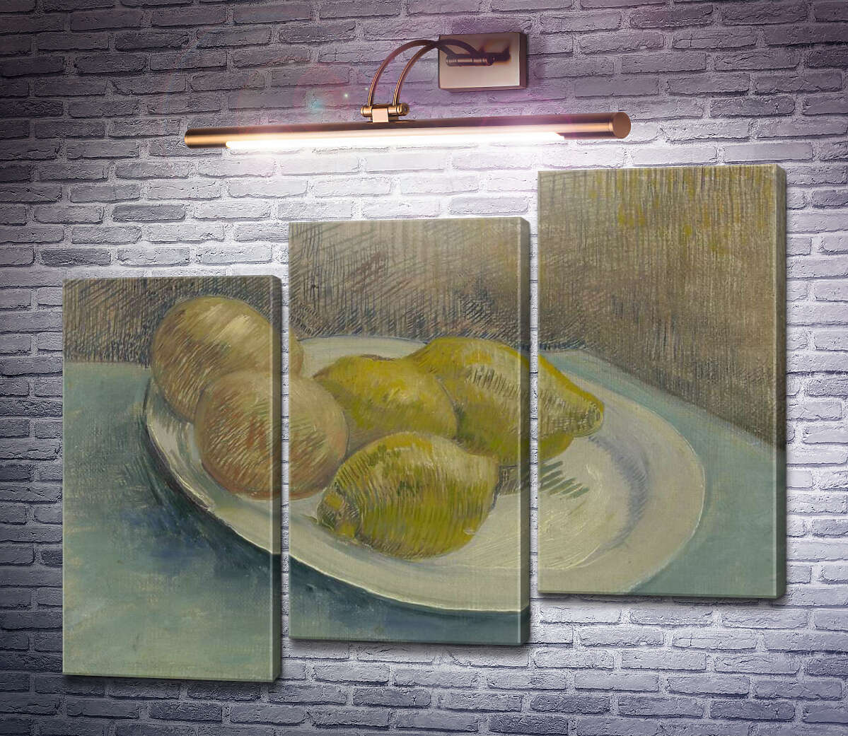Модульна картина Натюрморт з лимонами на тарілці (Still Life with Lemons on a Plate), 1887 (Модуль №14) Вінсент Ван Гог