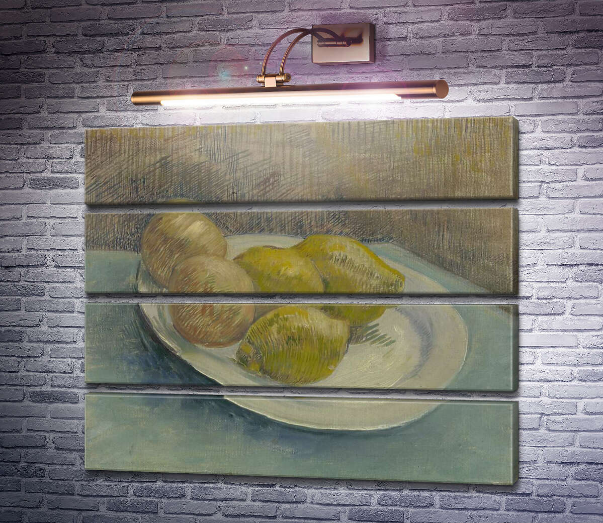 Модульна картина Натюрморт з лимонами на тарілці (Still Life with Lemons on a Plate), 1887 (Модуль №22) Вінсент Ван Гог