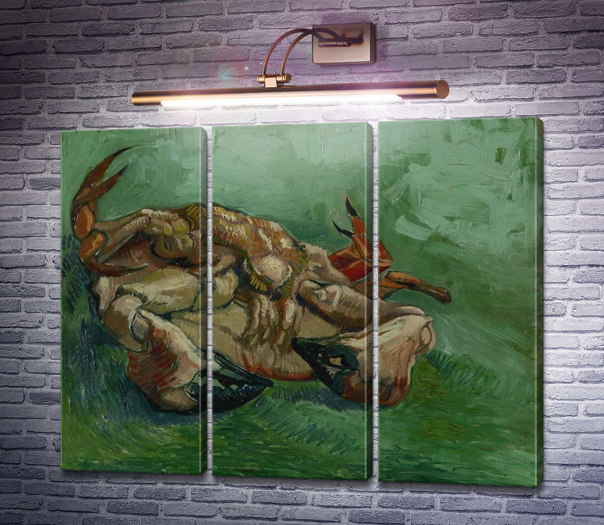 Модульная картина Краб на спине (Crab on It`s Back), 1889 (Модуль №2) Винсент Ван Гог Модульная картина Краб на спине (Crab on It`s Back), 1889 (Модуль №2) Винсент Ван Гог