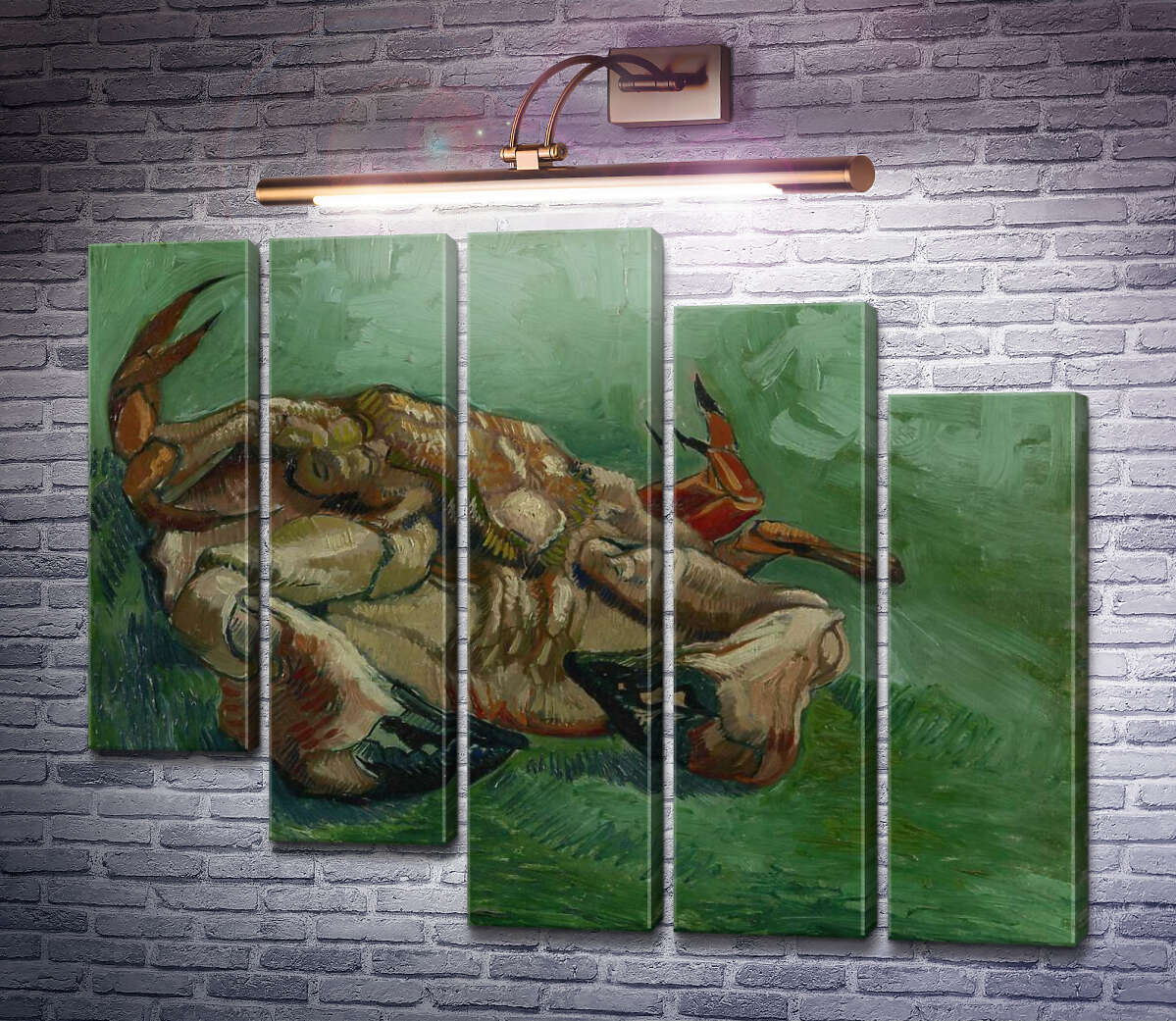 Модульная картина Краб на спине (Crab on It`s Back), 1889 (Модуль №28) Винсент Ван Гог Модульная картина Краб на спине (Crab on It`s Back), 1889 (Модуль №28) Винсент Ван Гог