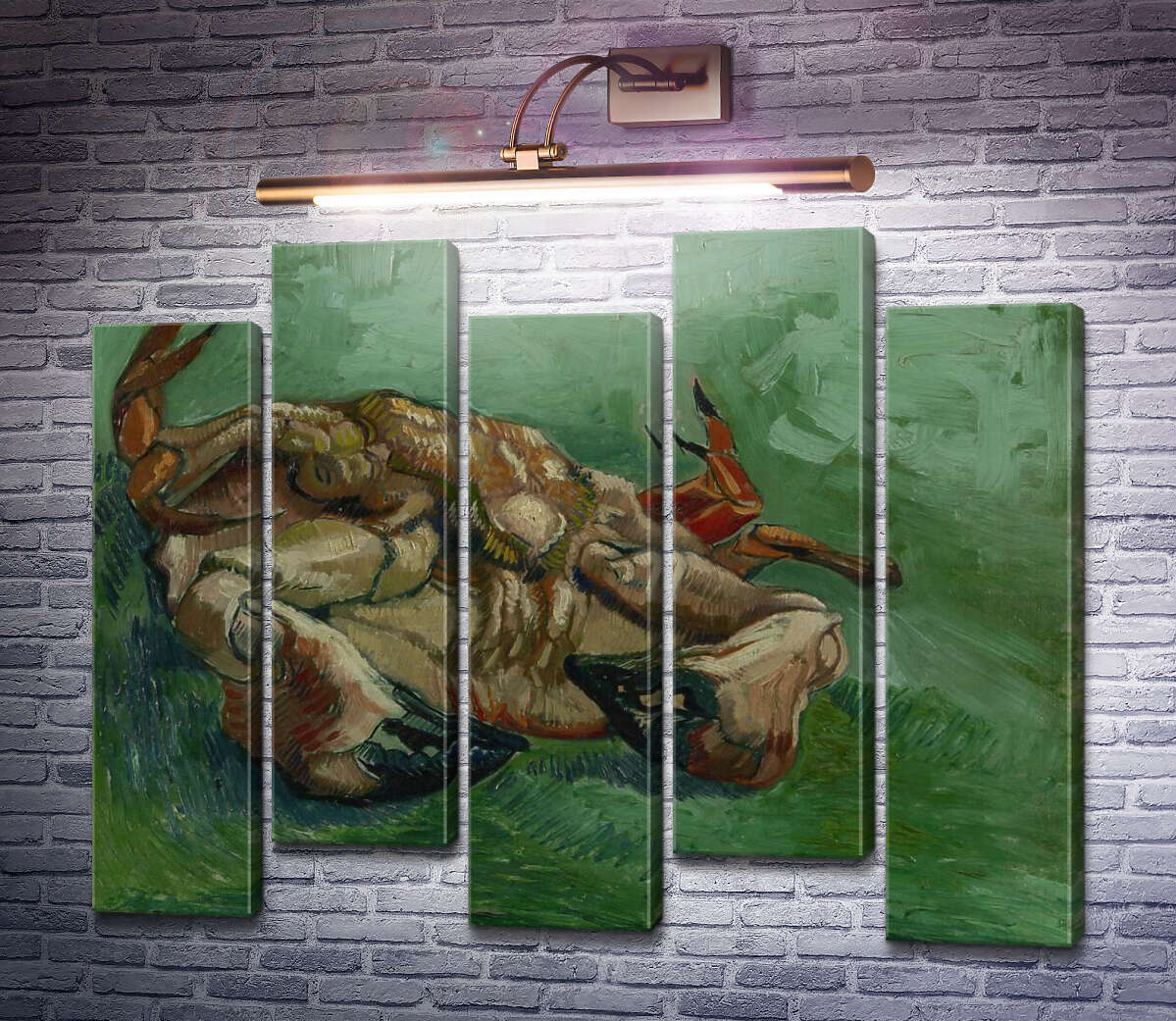 Модульная картина Краб на спине (Crab on It`s Back), 1889 (Модуль №30) Винсент Ван Гог