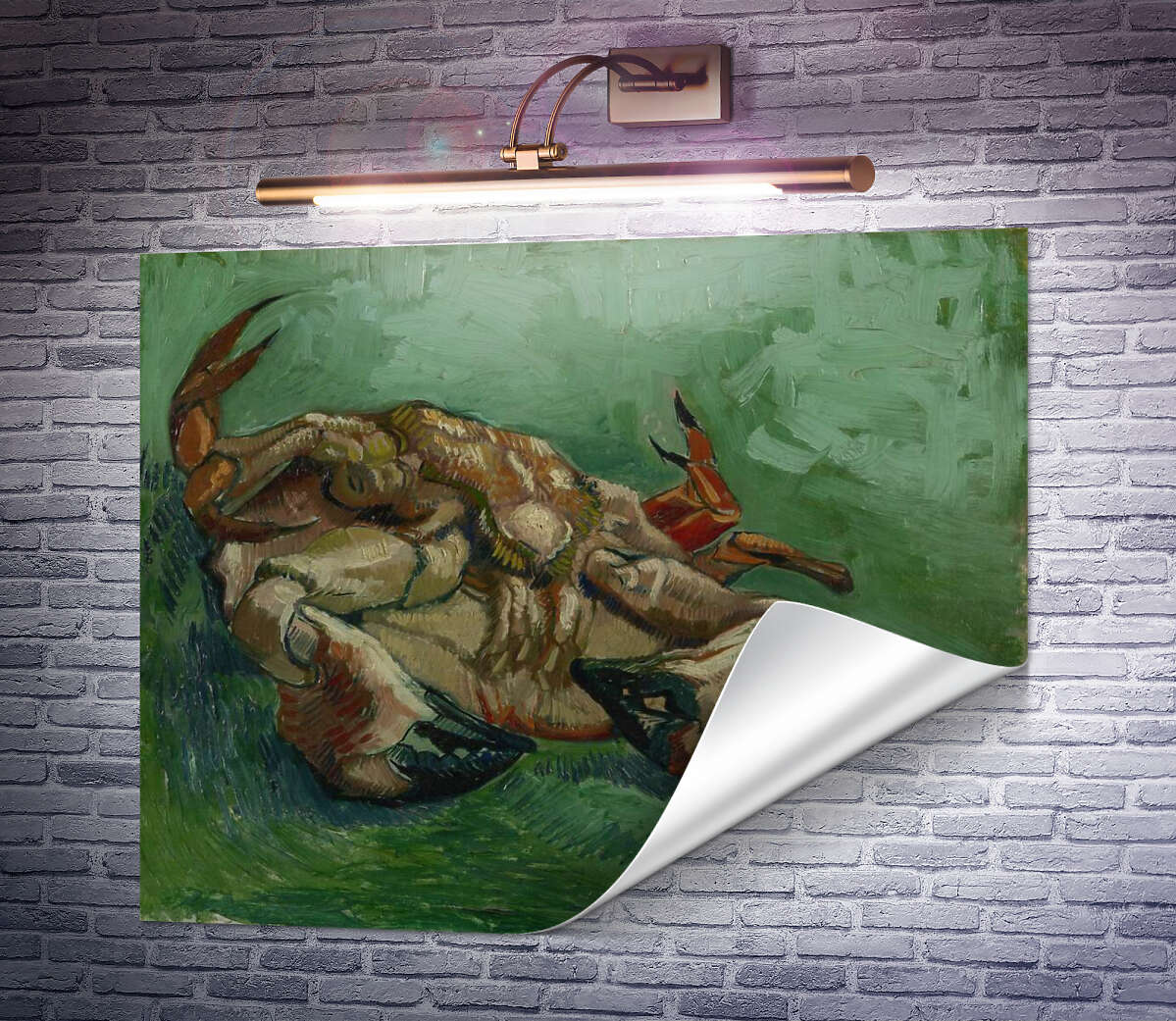 Тільки друк Краб на спині (Crab on It`s Back), 1889 Вінсент Ван Гог