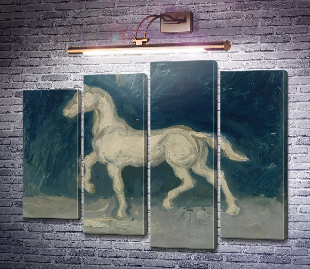 Модульная картина Гипсовая статуэтка лошади (Plaster Statuette of a Horse), 1886 (Модуль №3) Винсент Ван Гог Модульная картина Гипсовая статуэтка лошади (Plaster Statuette of a Horse), 1886 (Модуль №3) Винсент Ван Гог