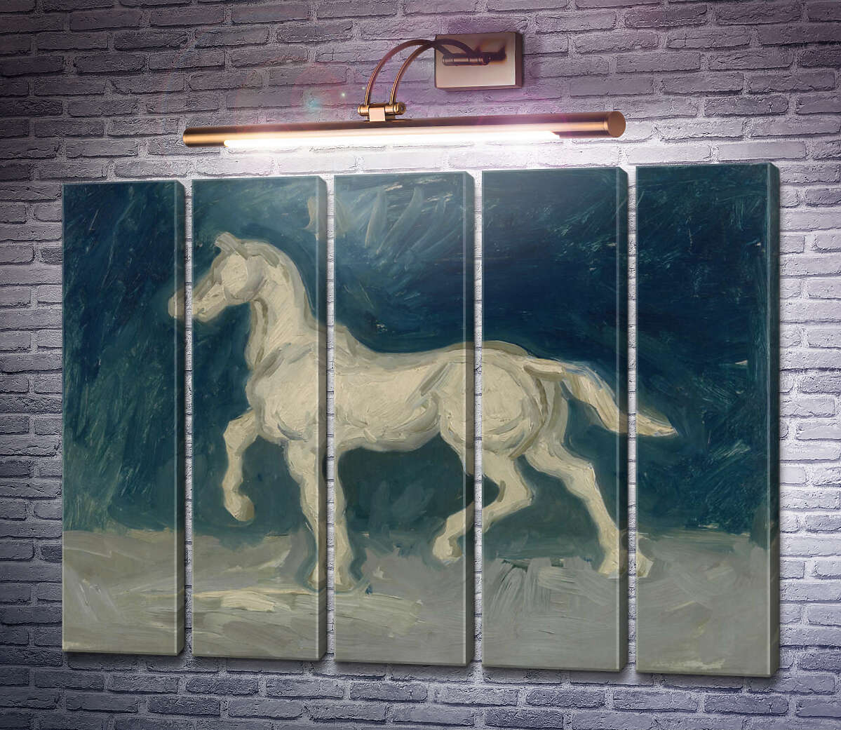 Модульная картина Гипсовая статуэтка лошади (Plaster Statuette of a Horse), 1886 (Модуль №26) Винсент Ван Гог Модульная картина Гипсовая статуэтка лошади (Plaster Statuette of a Horse), 1886 (Модуль №26) Винсент Ван Гог