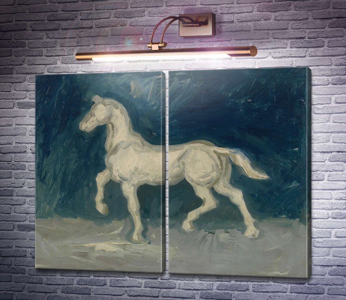 Модульна картина Гіпсова статуетка коня (Plaster Statuette of a Horse), 1886 (Модуль №6) Вінсент Ван Гог Модульна картина Гіпсова статуетка коня (Plaster Statuette of a Horse), 1886 (Модуль №6) Вінсент Ван Гог