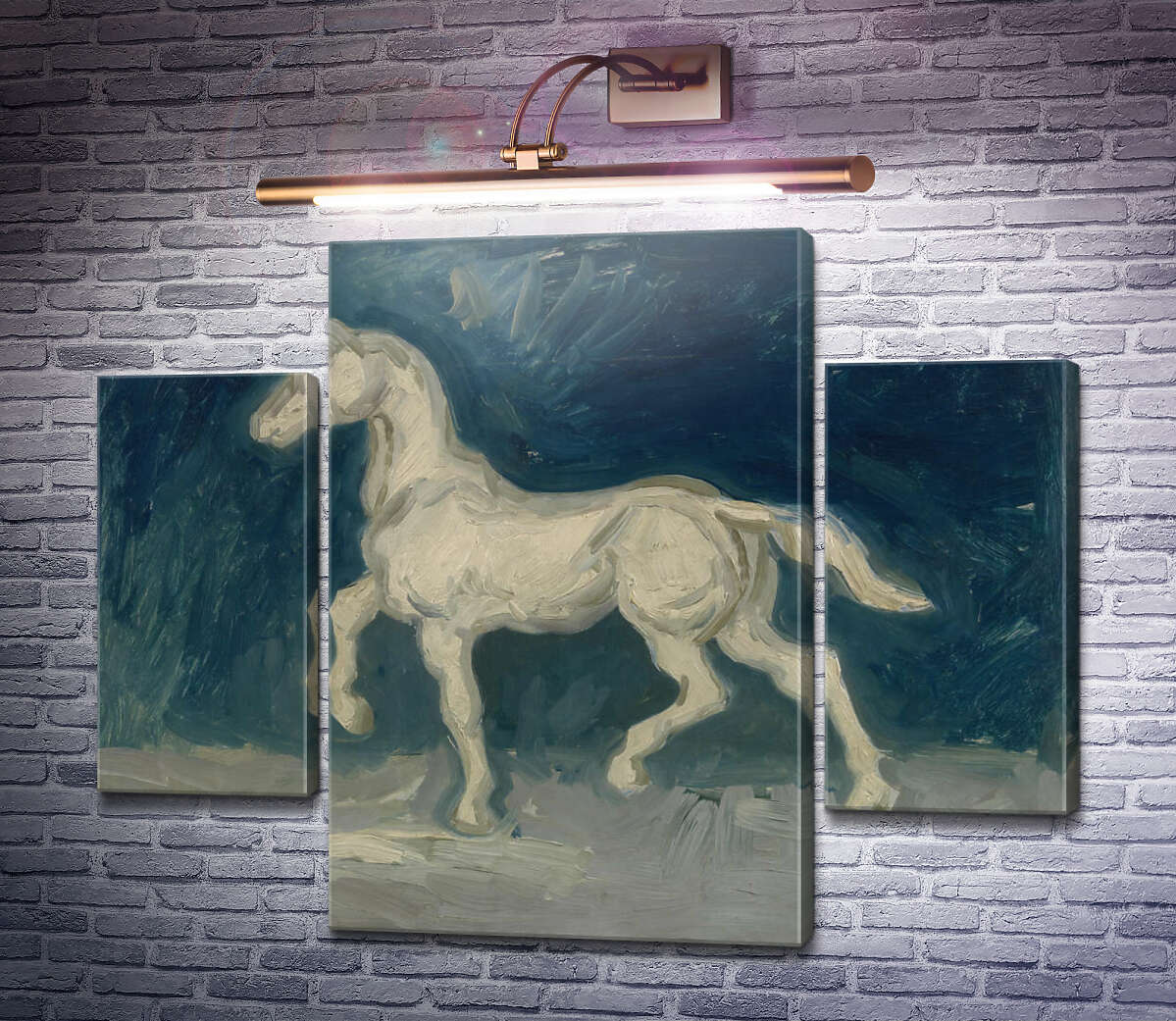 Модульная картина Гипсовая статуэтка лошади (Plaster Statuette of a Horse), 1886 (Модуль №5) Винсент Ван Гог