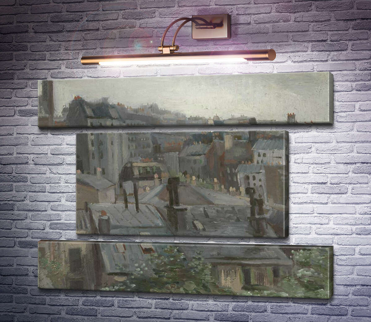 Модульна картина Вид зі студії Вінсента (View from Vincent's Studio), 1886 (Модуль №18) Вінсент Ван Гог Модульна картина Вид зі студії Вінсента (View from Vincent's Studio), 1886 (Модуль №18) Вінсент Ван Гог