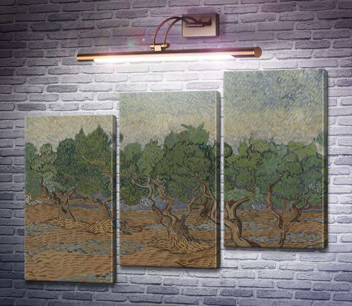 Модульная картина Оливковая роща (Olive Grove), 1889 03 (Модуль №14) Винсент Ван Гог Модульная картина Оливковая роща (Olive Grove), 1889 03 (Модуль №14) Винсент Ван Гог