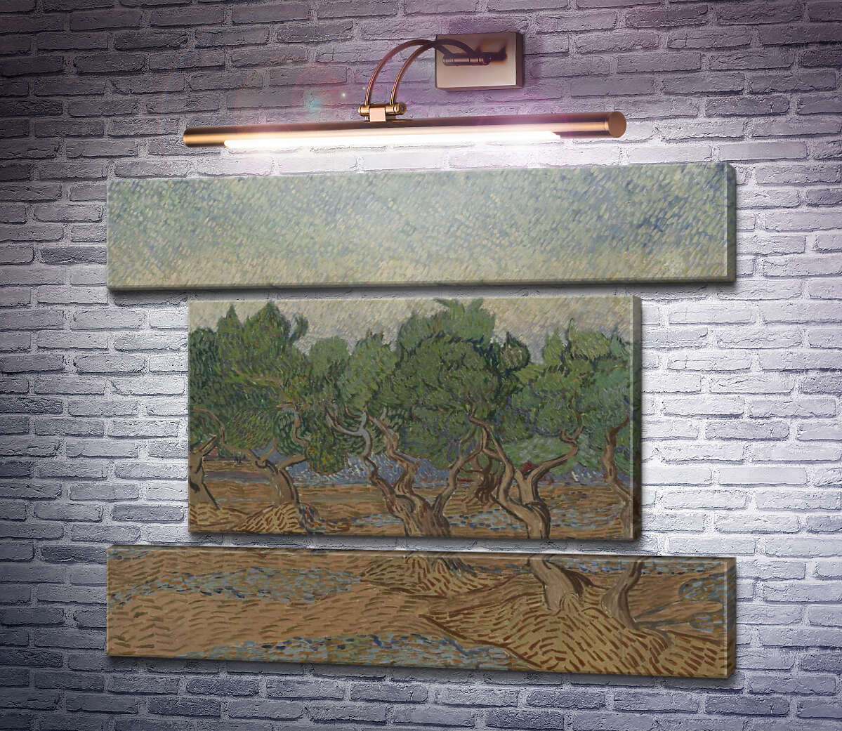 Модульная картина Оливковая роща (Olive Grove), 1889 03 (Модуль №18) Винсент Ван Гог Модульная картина Оливковая роща (Olive Grove), 1889 03 (Модуль №18) Винсент Ван Гог