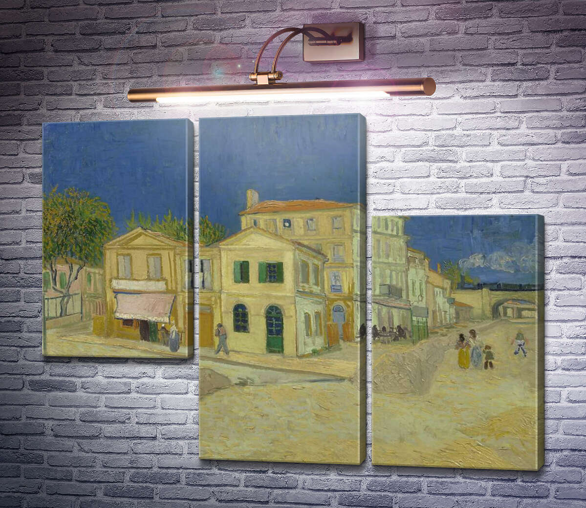 Модульная картина Дом Винсента в Арле (желтый Дом) (Vincent`s House in Arles (The Yellow House)), 1888 (Модуль №13) Винсент Ван Гог Модульная картина Дом Винсента в Арле (желтый Дом) (Vincent`s House in Arles (The Yellow House)), 1888 (Модуль №13) Винсент Ван Гог