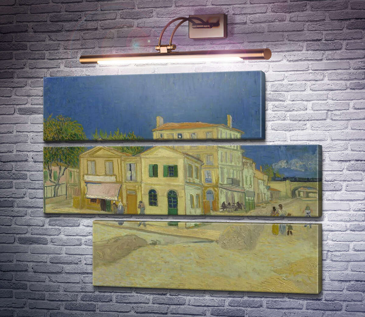 Модульная картина Дом Винсента в Арле (желтый Дом) (Vincent`s House in Arles (The Yellow House)), 1888 (Модуль №16) Винсент Ван Гог Модульная картина Дом Винсента в Арле (желтый Дом) (Vincent`s House in Arles (The Yellow House)), 1888 (Модуль №16) Винсент Ван Гог