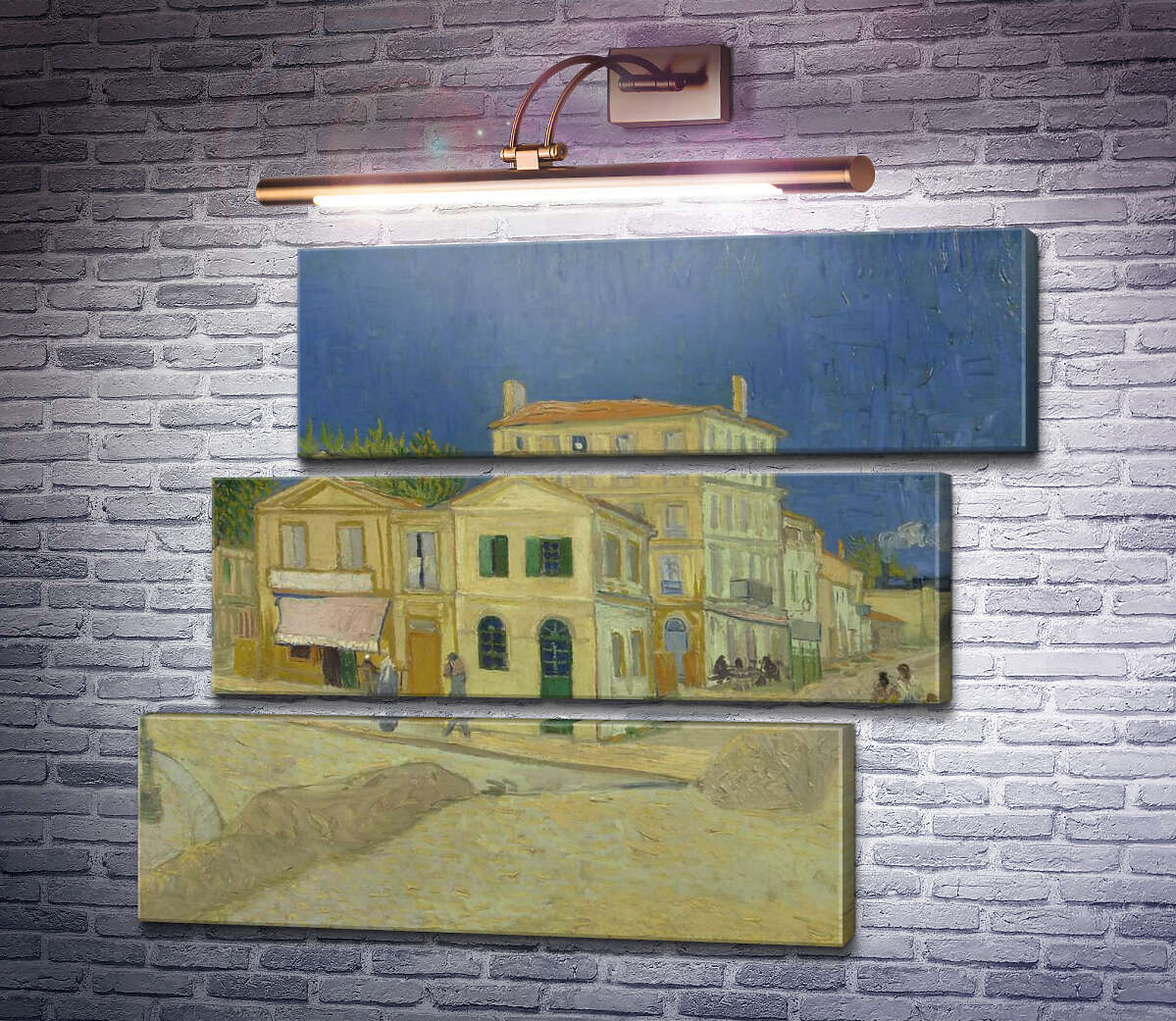 Модульна картина Будинок Вінсента в Арлі (жовтий Будинок) (Vincent`s House in Arles (The Yellow House)), 1888 (Модуль №17) Вінсент Ван Гог Модульна картина Будинок Вінсента в Арлі (жовтий Будинок) (Vincent`s House in Arles (The Yellow House)), 1888 (Модуль №17) Вінсент Ван Гог