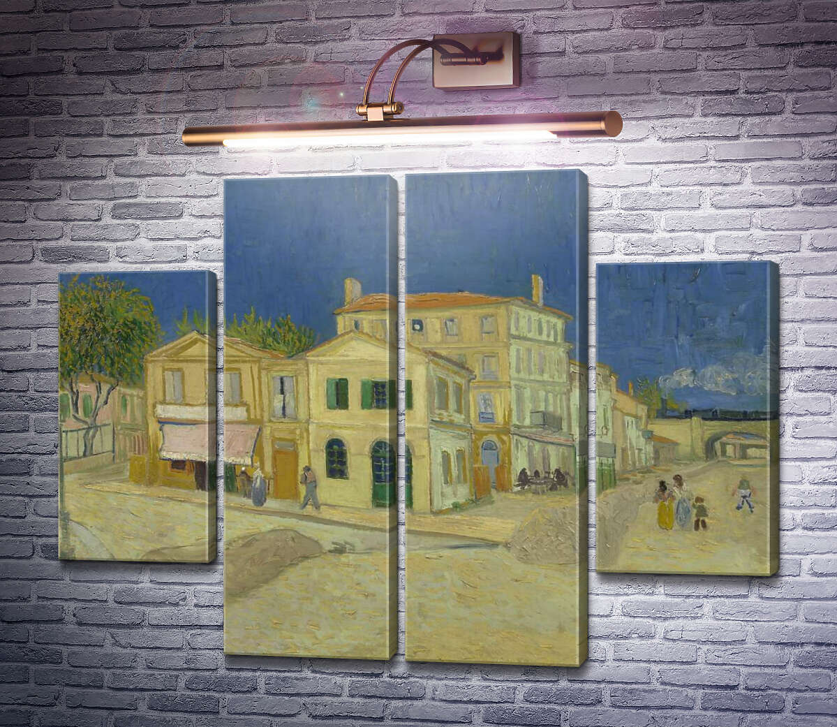Модульна картина Будинок Вінсента в Арлі (жовтий Будинок) (Vincent`s House in Arles (The Yellow House)), 1888 (Модуль №20) Вінсент Ван Гог Модульна картина Будинок Вінсента в Арлі (жовтий Будинок) (Vincent`s House in Arles (The Yellow House)), 1888 (Модуль №20) Вінсент Ван Гог