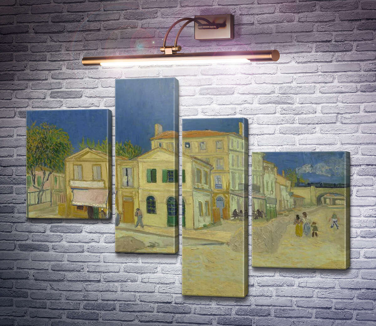 Модульна картина Будинок Вінсента в Арлі (жовтий Будинок) (Vincent`s House in Arles (The Yellow House)), 1888 (Модуль №21) Вінсент Ван Гог Модульна картина Будинок Вінсента в Арлі (жовтий Будинок) (Vincent`s House in Arles (The Yellow House)), 1888 (Модуль №21) Вінсент Ван Гог