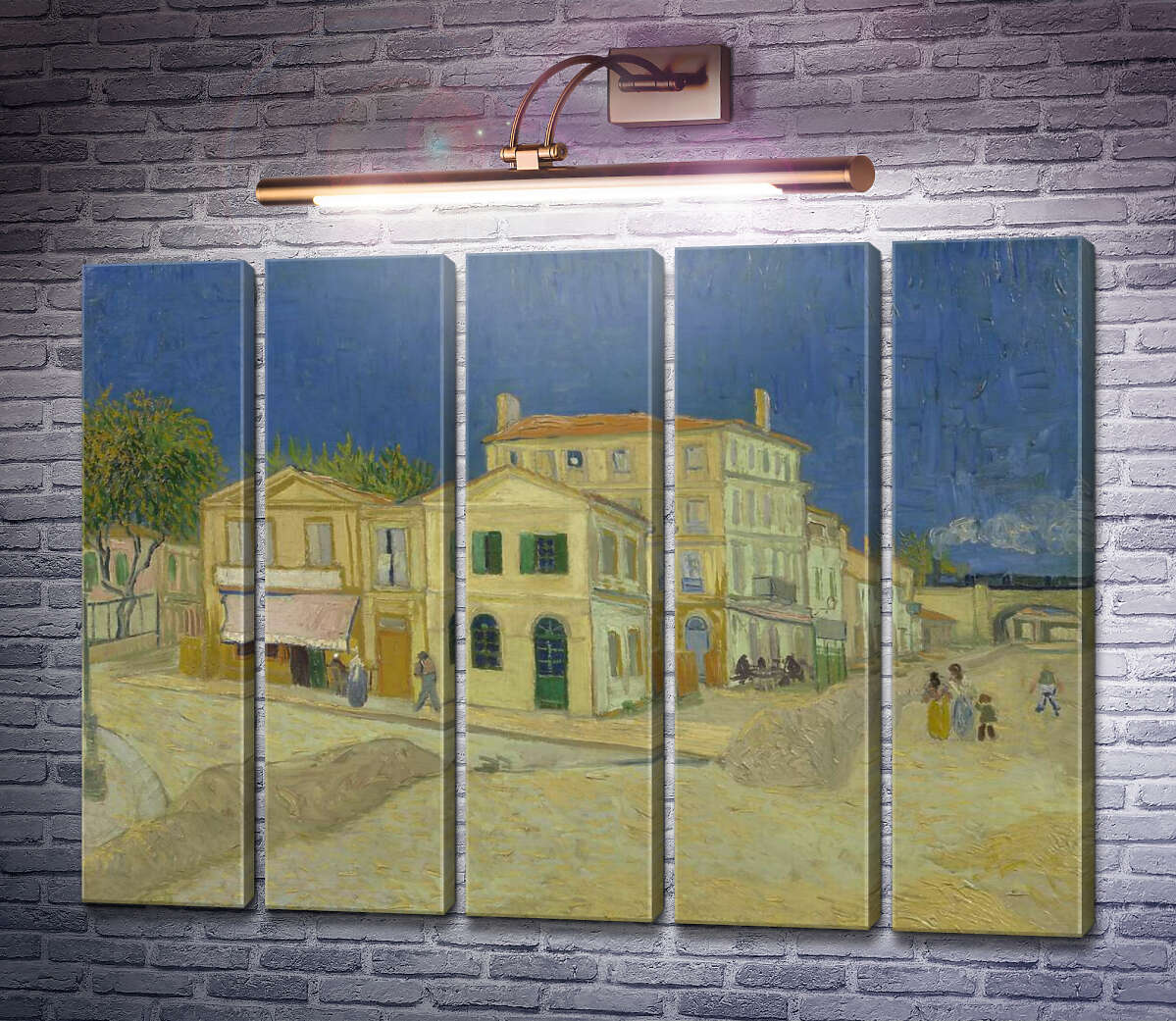 Модульна картина Будинок Вінсента в Арлі (жовтий Будинок) (Vincent`s House in Arles (The Yellow House)), 1888 (Модуль №26) Вінсент Ван Гог
