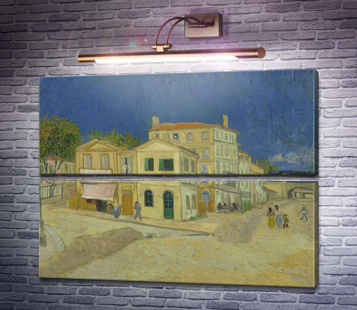 Модульна картина Будинок Вінсента в Арлі (жовтий Будинок) (Vincent`s House in Arles (The Yellow House)), 1888 (Модуль №7) Вінсент Ван Гог Модульна картина Будинок Вінсента в Арлі (жовтий Будинок) (Vincent`s House in Arles (The Yellow House)), 1888 (Модуль №7) Вінсент Ван Гог