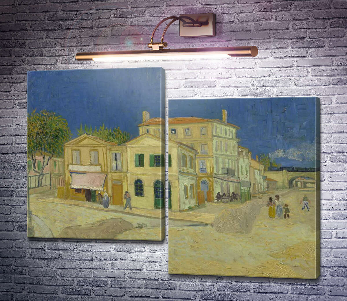 Модульна картина Будинок Вінсента в Арлі (жовтий Будинок) (Vincent`s House in Arles (The Yellow House)), 1888 (Модуль №9) Вінсент Ван Гог Модульна картина Будинок Вінсента в Арлі (жовтий Будинок) (Vincent`s House in Arles (The Yellow House)), 1888 (Модуль №9) Вінсент Ван Гог
