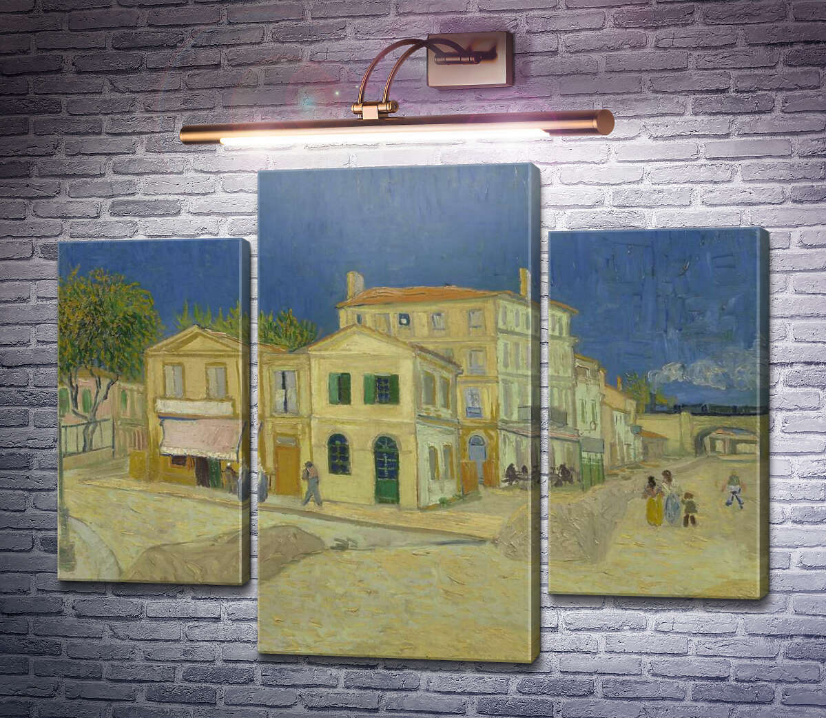 Модульная картина Дом Винсента в Арле (желтый Дом) (Vincent`s House in Arles (The Yellow House)), 1888 (Модуль №10) Винсент Ван Гог Модульная картина Дом Винсента в Арле (желтый Дом) (Vincent`s House in Arles (The Yellow House)), 1888 (Модуль №10) Винсент Ван Гог