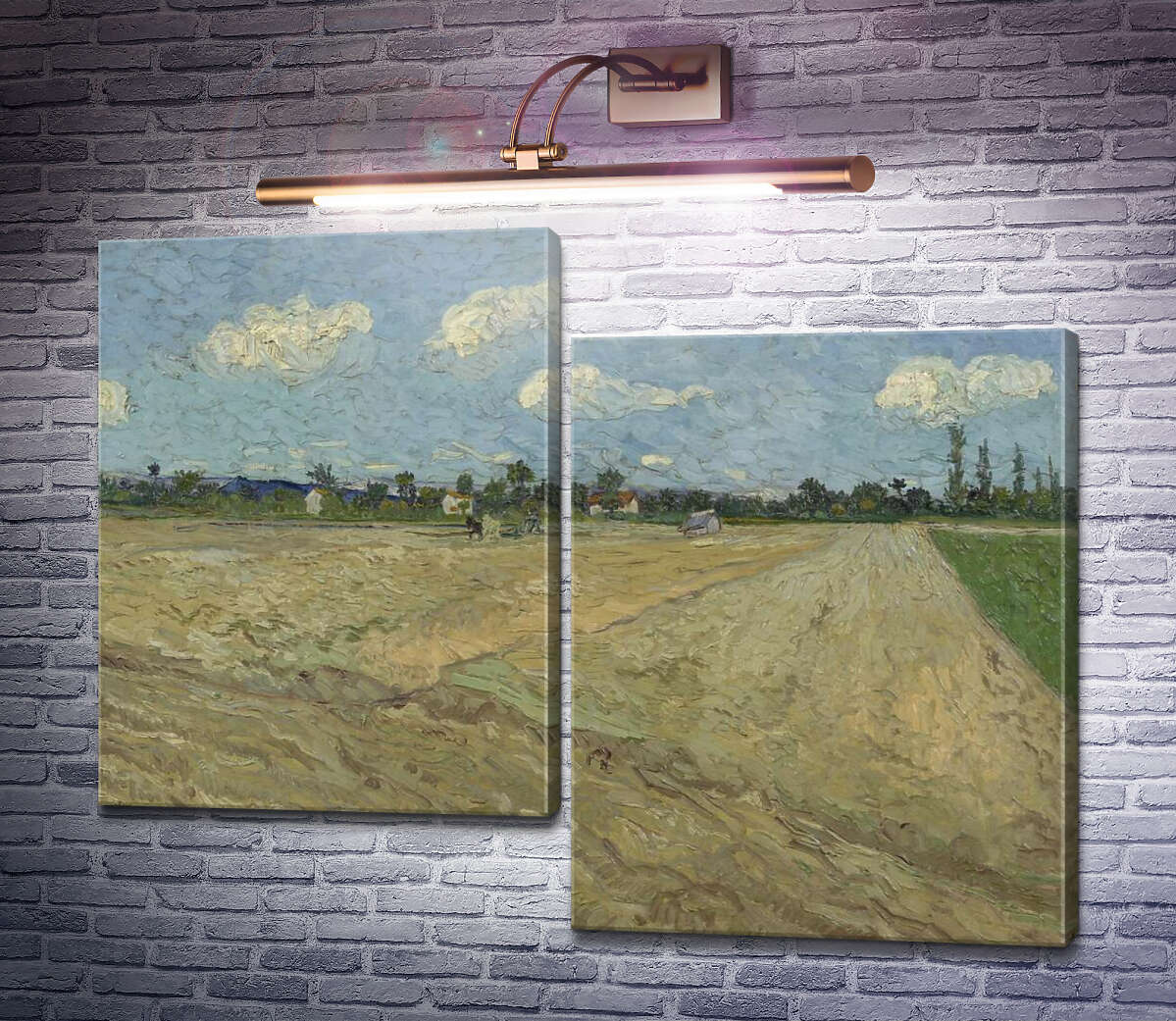 Модульная картина Вспаханное поле (The Ploughed Field), 1888 (Модуль №9) Винсент Ван Гог Модульная картина Вспаханное поле (The Ploughed Field), 1888 (Модуль №9) Винсент Ван Гог