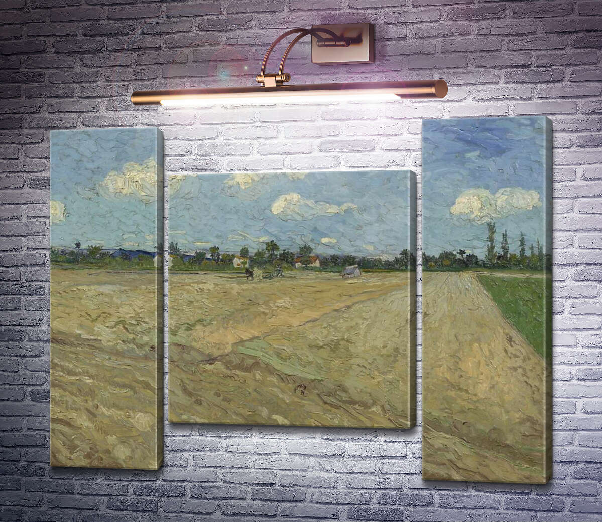 Модульная картина Вспаханное поле (The Ploughed Field), 1888 (Модуль №11) Винсент Ван Гог Модульная картина Вспаханное поле (The Ploughed Field), 1888 (Модуль №11) Винсент Ван Гог