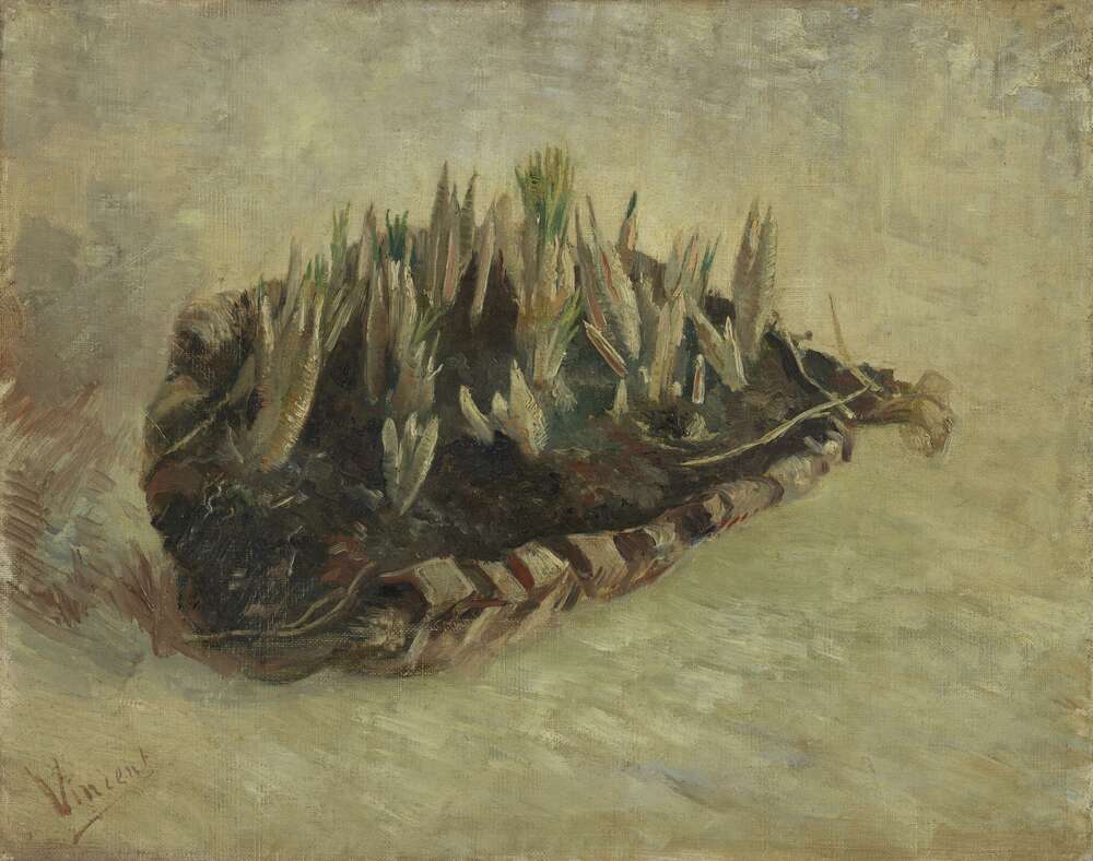 репродукція картина-постер  Натюрморт з кошиком крокусів (Still Life with a Basket of Crocuses), 1887 Вінсент Ван Гог