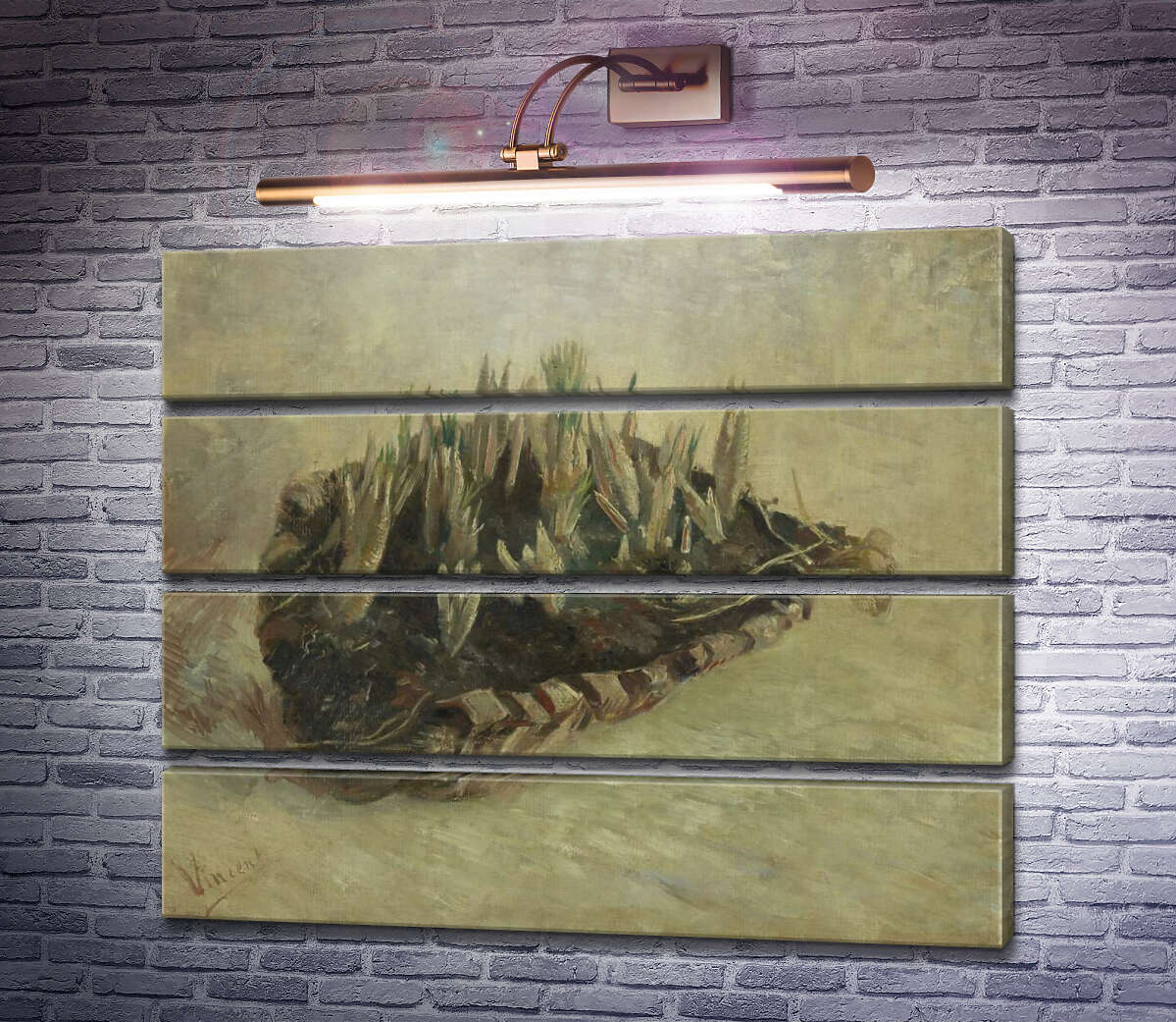 Модульна картина Натюрморт з кошиком крокусів (Still Life with a Basket of Crocuses), 1887 (Модуль №22) Вінсент Ван Гог