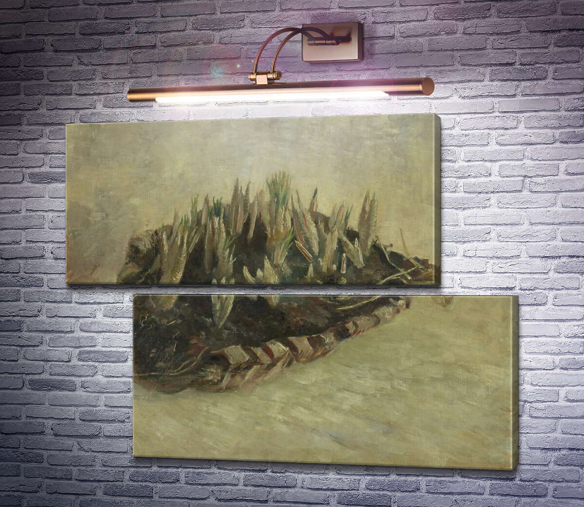 Модульна картина Натюрморт з кошиком крокусів (Still Life with a Basket of Crocuses), 1887 (Модуль №8) Вінсент Ван Гог