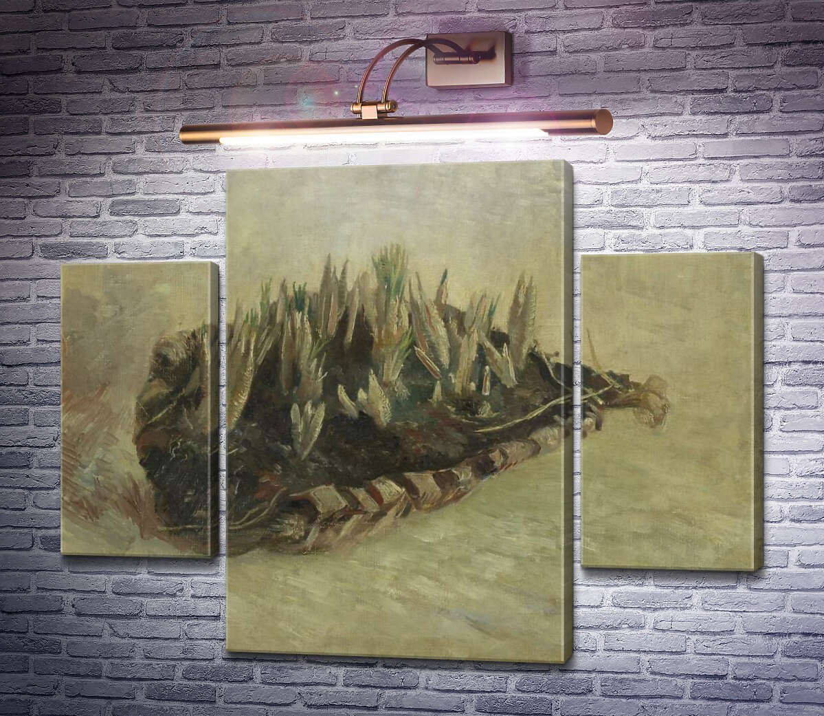 Модульна картина Натюрморт з кошиком крокусів (Still Life with a Basket of Crocuses), 1887 (Модуль №5) Вінсент Ван Гог