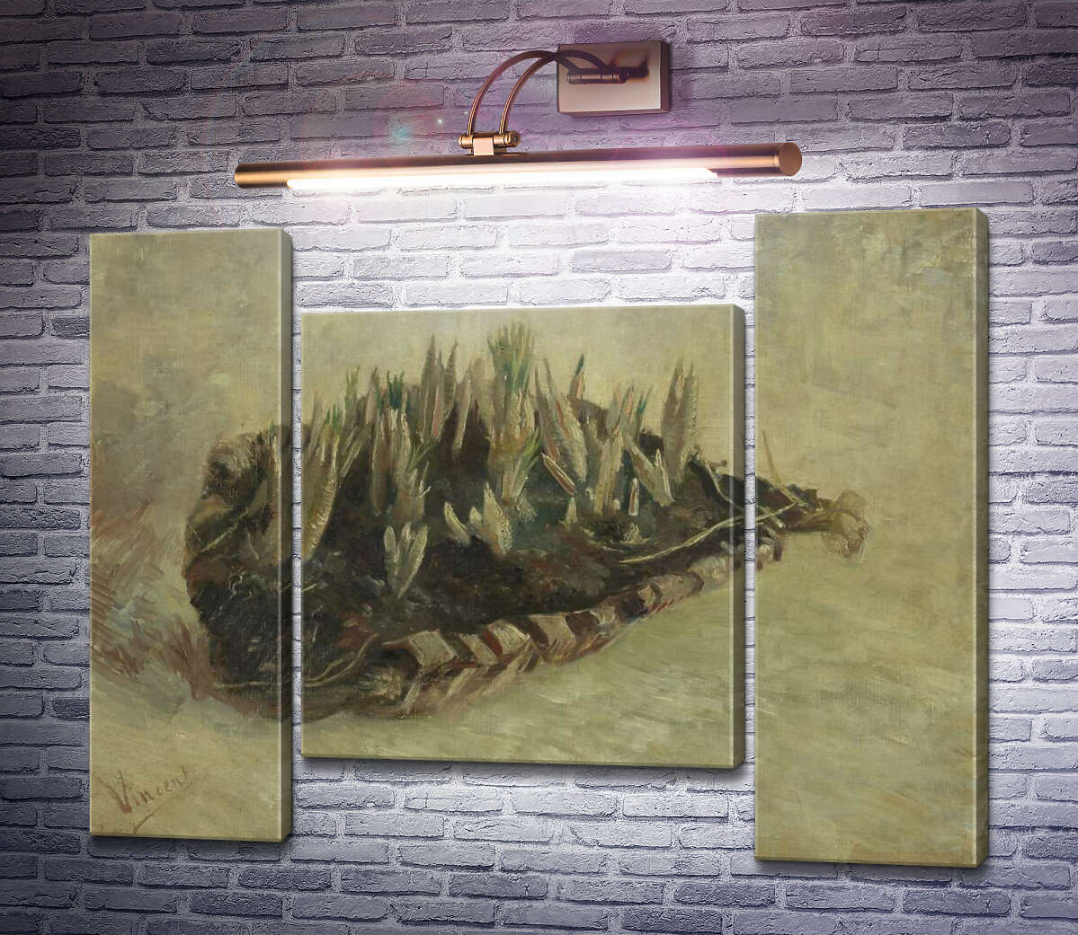 Модульна картина Натюрморт з кошиком крокусів (Still Life with a Basket of Crocuses), 1887 (Модуль №11) Вінсент Ван Гог