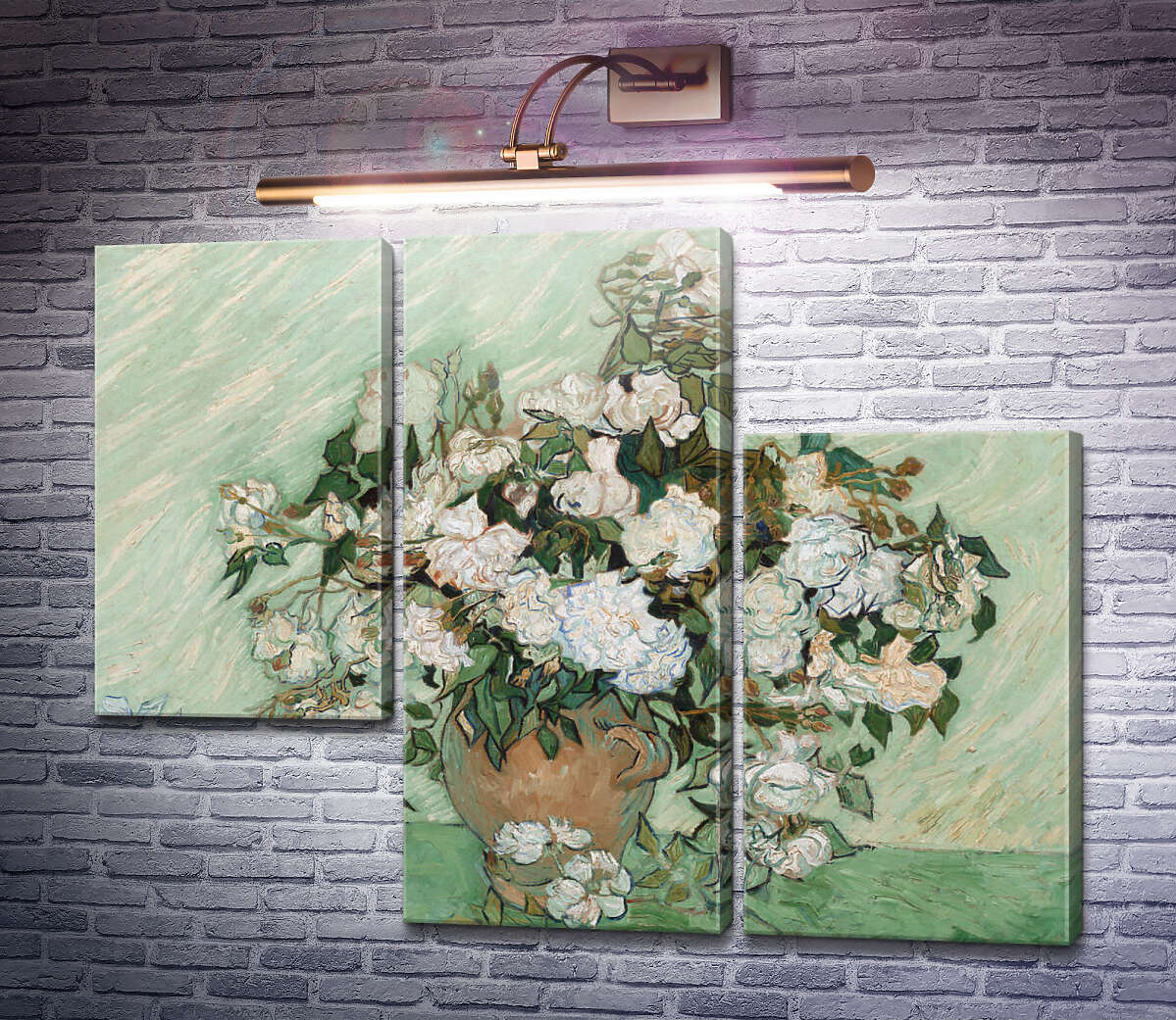 Модульная картина Ваза с розами (Vase with Roses), 1890 02 (Модуль №13) Винсент Ван Гог