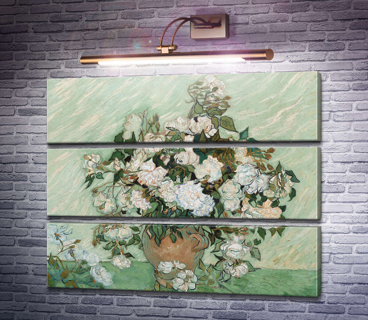 Модульная картина Ваза с розами (Vase with Roses), 1890 02 (Модуль №15) Винсент Ван Гог