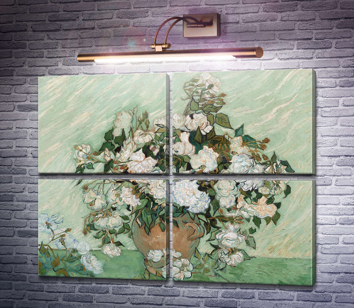 Модульная картина Ваза с розами (Vase with Roses), 1890 02 (Модуль №25) Винсент Ван Гог