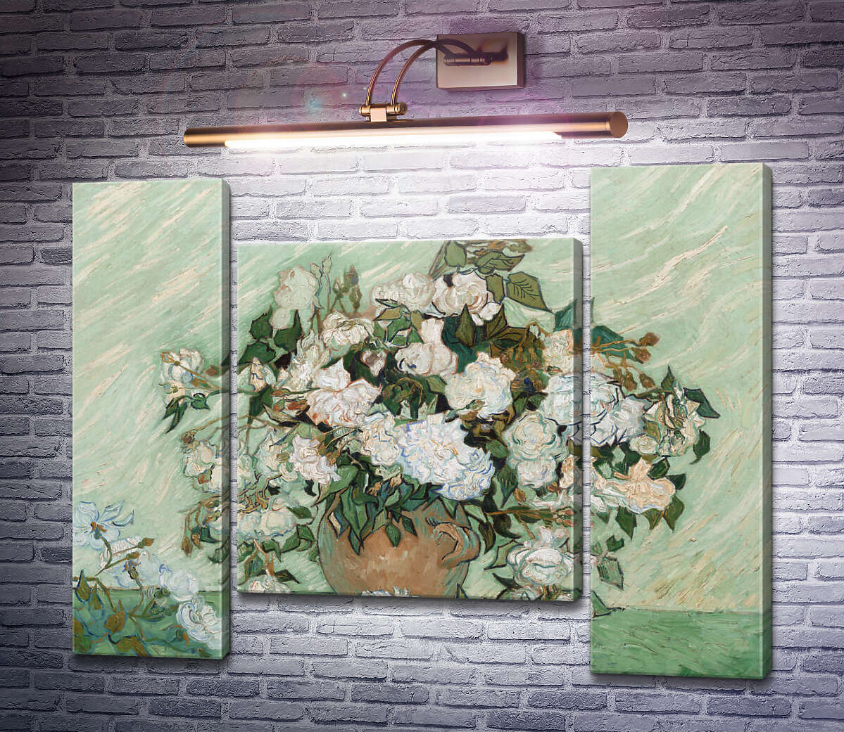 Модульная картина Ваза с розами (Vase with Roses), 1890 02 (Модуль №11) Винсент Ван Гог Модульная картина Ваза с розами (Vase with Roses), 1890 02 (Модуль №11) Винсент Ван Гог