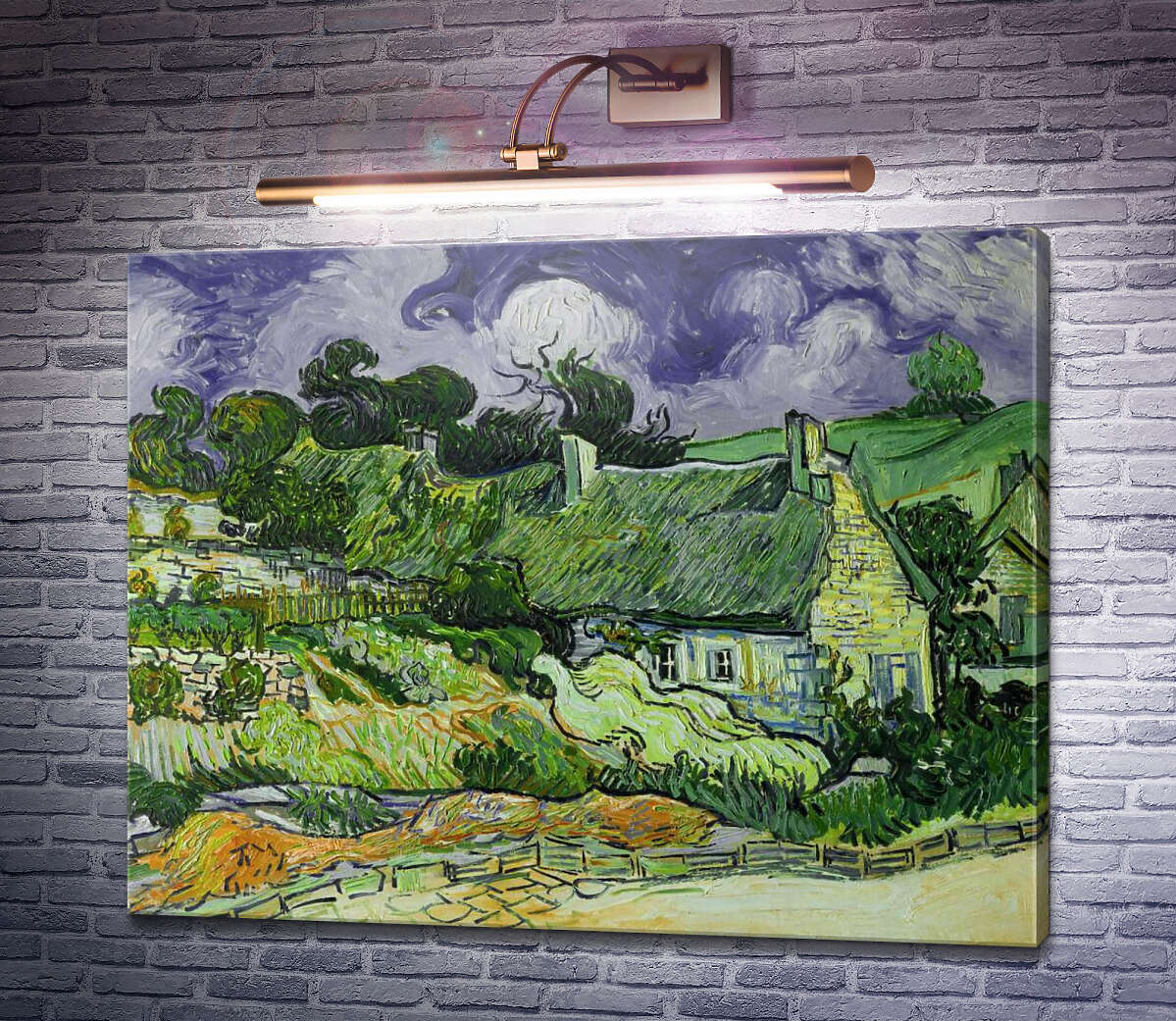 Картина Солом'яні котеджі в Кордевіле Вінсент Ван Гог
