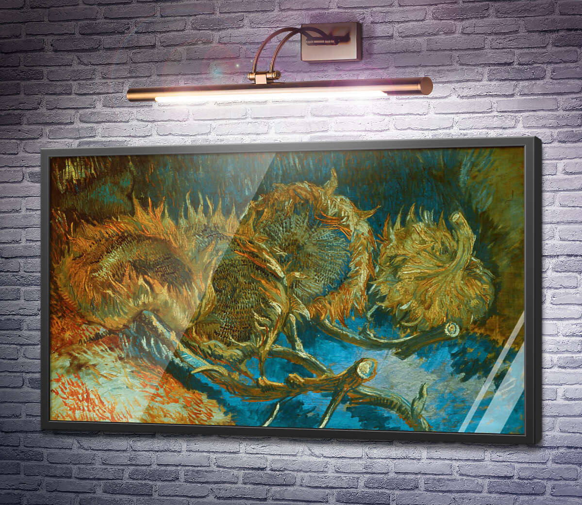 Постер Натюрморт з чотирма зрізаними соняшниками Вінсент Ван Гог