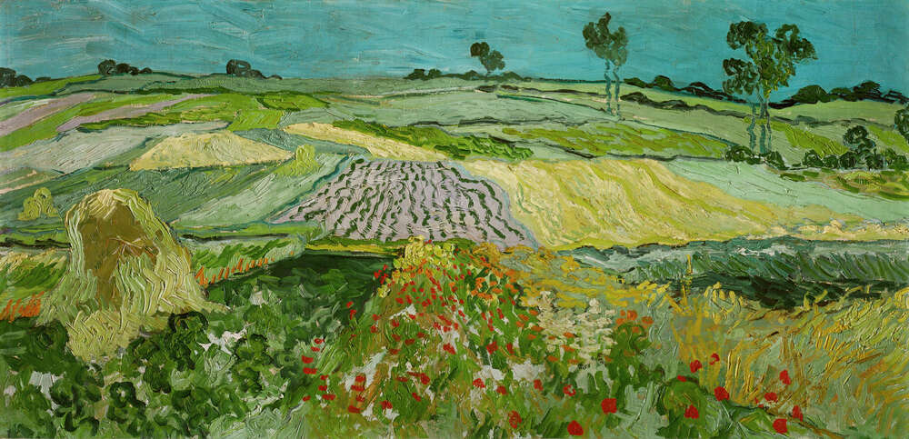 репродукція картина-постер  Пшеничні поля поблизу Овера Вінсент Ван Гог