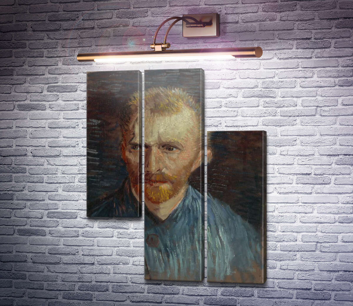 Модульная картина Автопортрет 4 (Self Portrait 4), 1887 (Модуль №13) Винсент Ван Гог