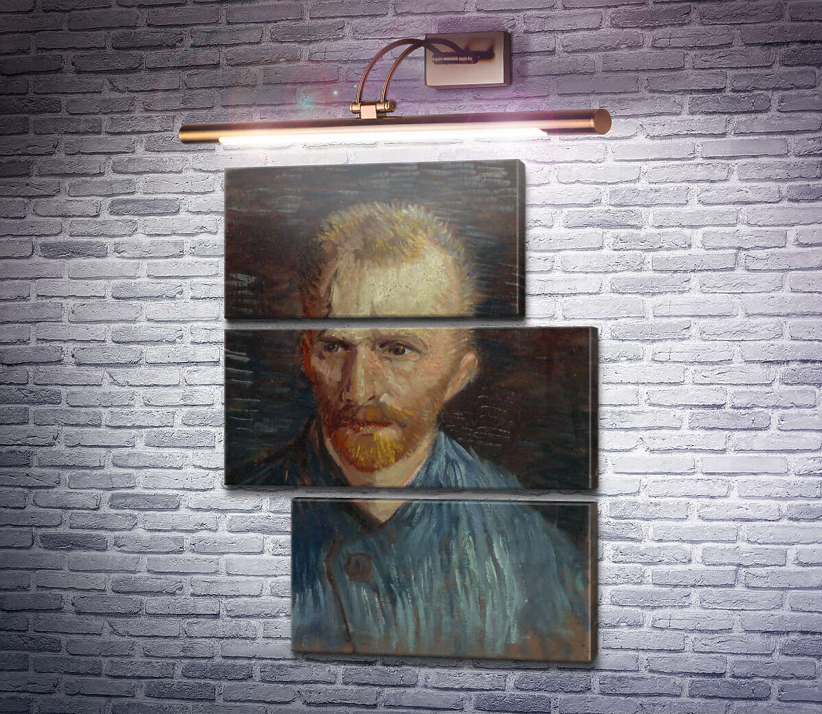 Модульна картина Автопортрет 4 (Self Portrait 4), 1887 (Модуль №16) Вінсент Ван Гог Модульна картина Автопортрет 4 (Self Portrait 4), 1887 (Модуль №16) Вінсент Ван Гог