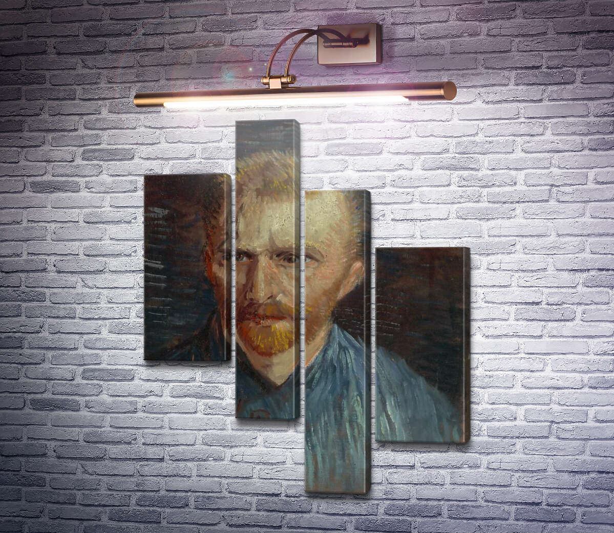 Модульная картина Автопортрет 4 (Self Portrait 4), 1887 (Модуль №21) Винсент Ван Гог Модульная картина Автопортрет 4 (Self Portrait 4), 1887 (Модуль №21) Винсент Ван Гог