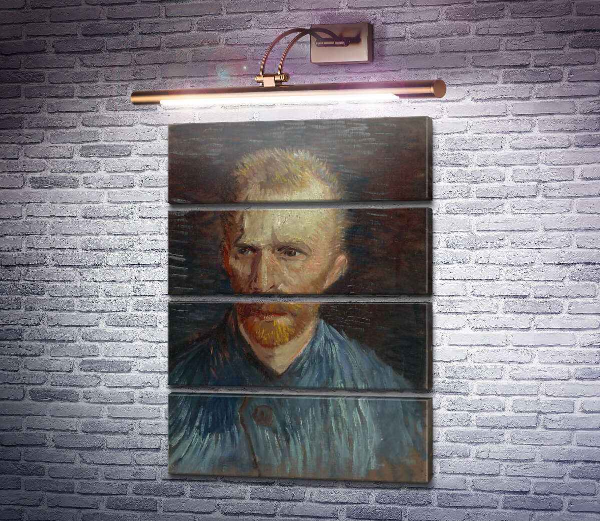 Модульная картина Автопортрет 4 (Self Portrait 4), 1887 (Модуль №22) Винсент Ван Гог Модульная картина Автопортрет 4 (Self Portrait 4), 1887 (Модуль №22) Винсент Ван Гог