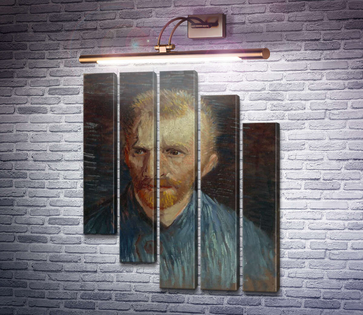 Модульная картина Автопортрет 4 (Self Portrait 4), 1887 (Модуль №28) Винсент Ван Гог