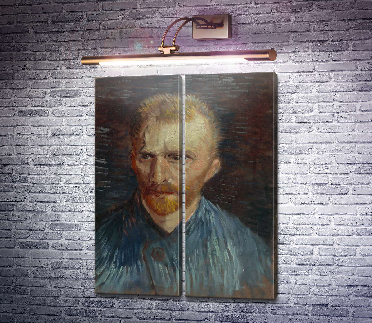Модульная картина Автопортрет 4 (Self Portrait 4), 1887 (Модуль №6) Винсент Ван Гог