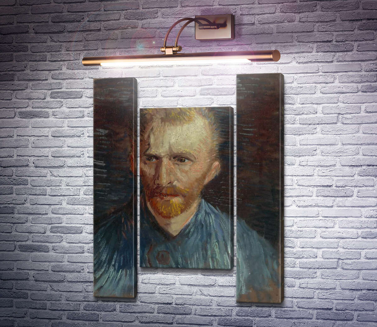 Модульна картина Автопортрет 4 (Self Portrait 4), 1887 (Модуль №11) Вінсент Ван Гог Модульна картина Автопортрет 4 (Self Portrait 4), 1887 (Модуль №11) Вінсент Ван Гог