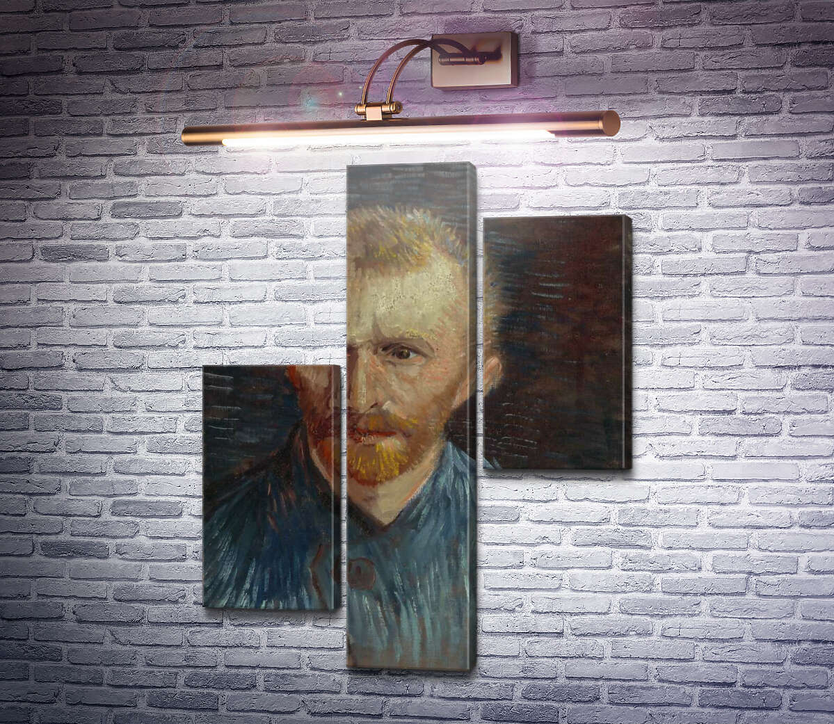 Модульная картина Автопортрет 4 (Self Portrait 4), 1887 (Модуль №12) Винсент Ван Гог Модульная картина Автопортрет 4 (Self Portrait 4), 1887 (Модуль №12) Винсент Ван Гог