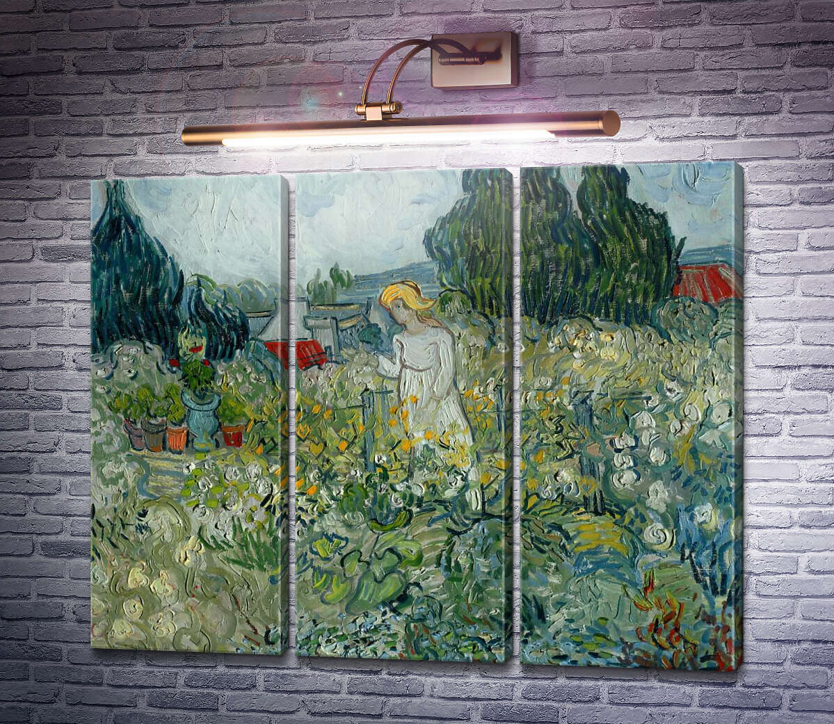 Модульна картина Маргарита Гаше в саду (Marguerite Gachet in the Garden), 1890 (Модуль №2) Вінсент Ван Гог Модульна картина Маргарита Гаше в саду (Marguerite Gachet in the Garden), 1890 (Модуль №2) Вінсент Ван Гог
