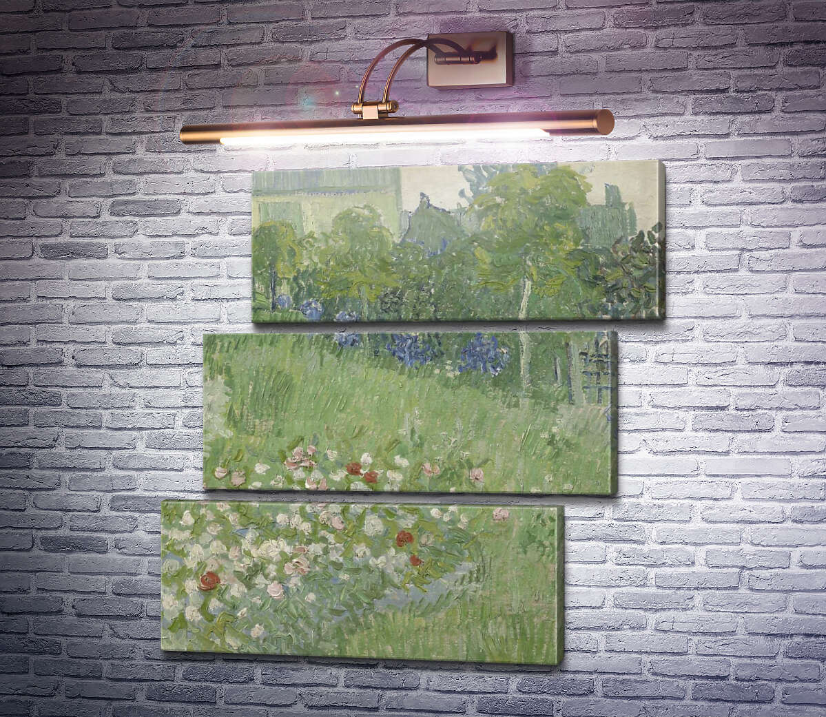 Модульная картина Сад Добиньи (Daubigny's Garden), 1890 (Модуль №17) Винсент Ван Гог